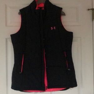 Under Armor black vest with pink lining
